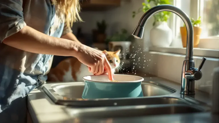 Afspoelen met alleen water laat een plakkerig laagje achter op de kom, een fout die veel mensen onderschatten
