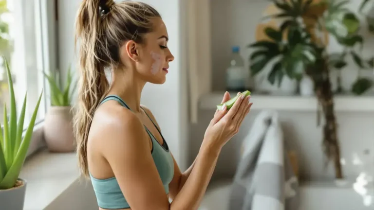 Het verrassende effect van een enkel blad van deze plant op de huid na het sporten dat veel mensen negeren