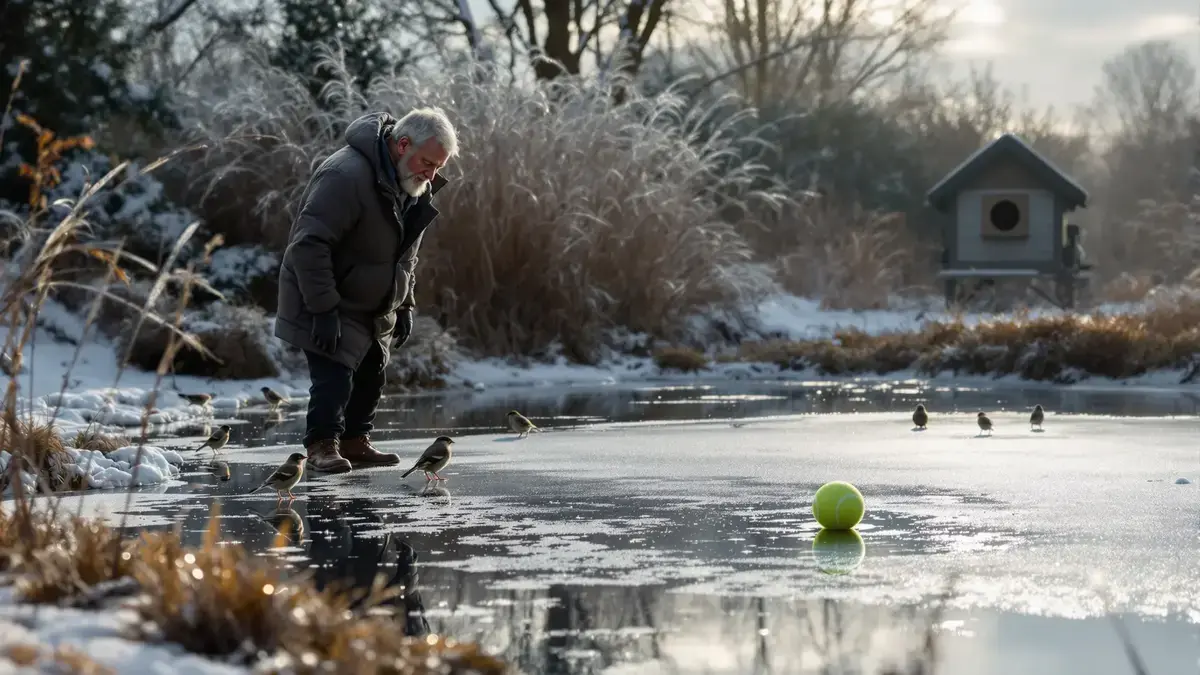 Redenen om in de winter een tennisbal in uw waterpartijen te laten zitten