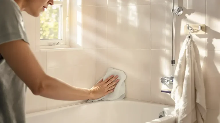 1 minuut per dag om onopvallend schimmel van de voegen in uw badkamer te verwijderen