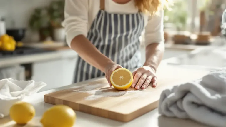 Dit 2-ingrediëntenritueel zorgt ervoor dat je snijplank in slechts 2 minuten weer fris ruikt