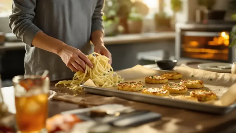 Ontdek hoe je in 10 minuten krokante aardappelkoekjes uit de oven maakt die veel lichter zijn dan frietjes