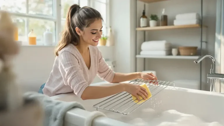 Deze badkamertruc die door velen wordt genegeerd geeft je ovenroosters in 30 minuten moeiteloos hun glans terug