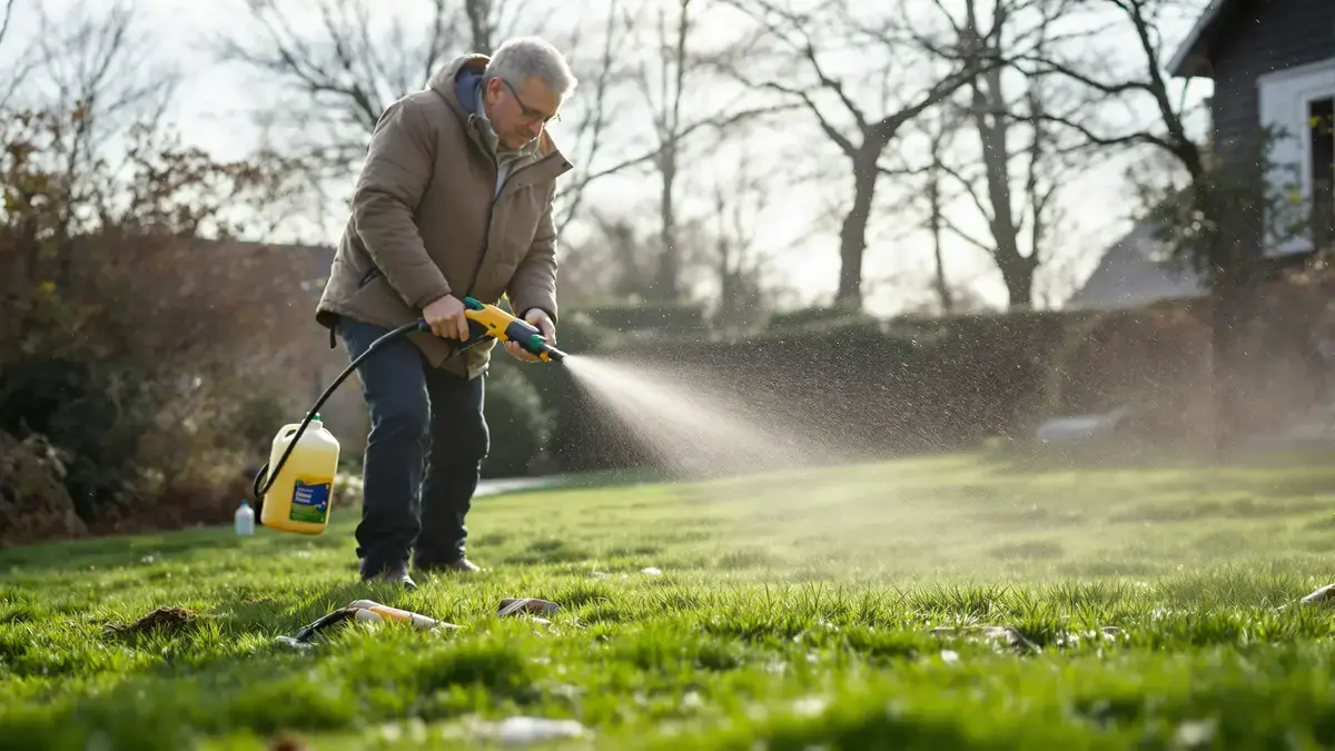 Sommigen besproeien hun gazon in de winter met een onverwachte oplossing een veelgemaakte fout die het gazon kan schaden