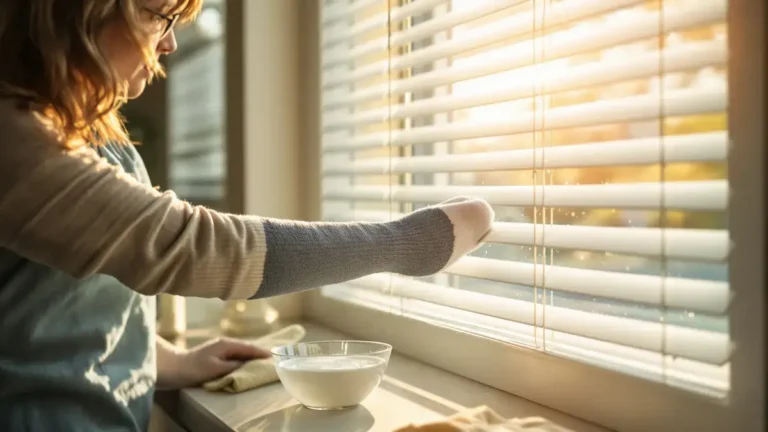 Deze eenvoudige en onbekende grootmoedertip maakt het mogelijk jaloezieën schoon te maken zonder ze los te halen