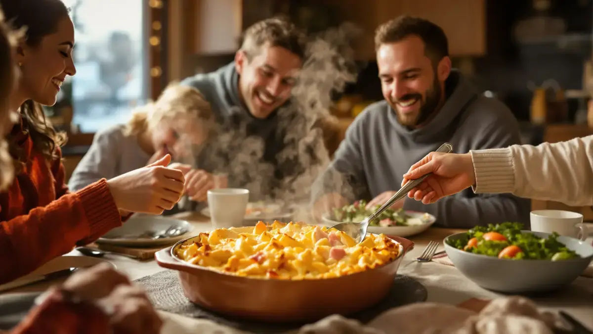Deze ham-pastaovenschotel is zo lekker dat mijn tieners dachten dat hij van de traiteur kwam
