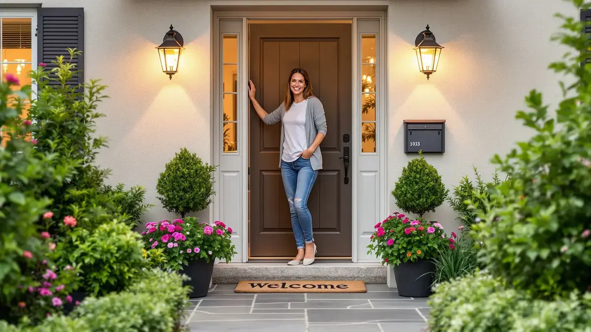 Je hebt geen grote verbouwingen nodig om een huisentree gastvrijer te maken een paar bloemen kunnen al voldoende zijn
