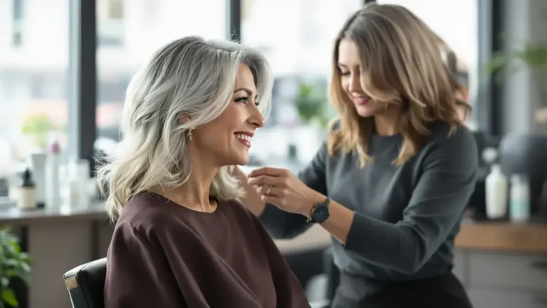 Als kapper is dit de ideale haarkleuring om grijs te dragen zonder er 10 jaar ouder uit te zien