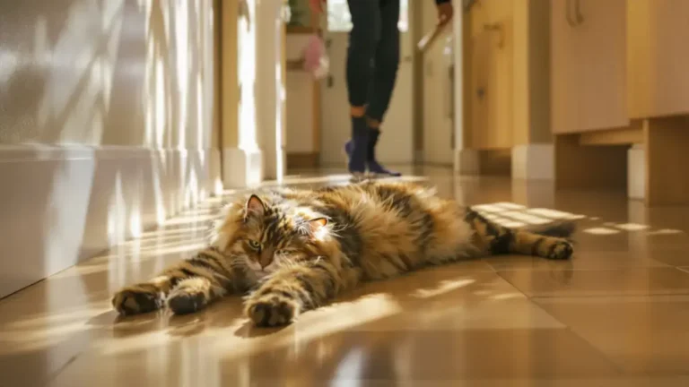 Dit is waarom uw kat ervoor kiest zich te installeren waar u langsloopt een intrigerend maar gewoon gedrag bij deze dieren