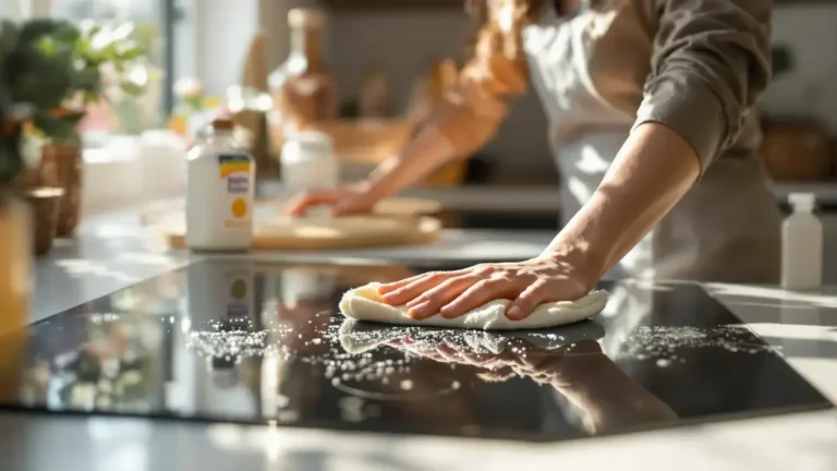 Bekrast keramisch kookplaatoppervlak een zelfgemaakt mengsel in 5 minuten kan onnodige kosten voorkomen