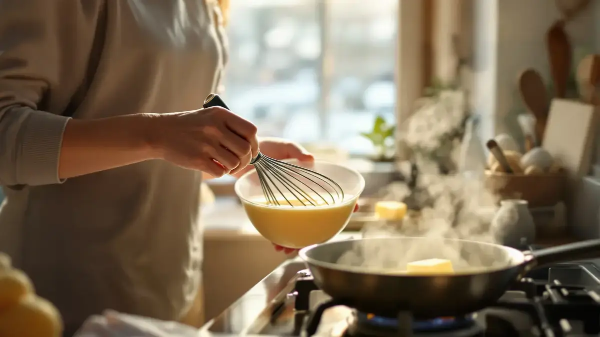 Met deze keukentip maak je moeiteloos luchtige roerei tijdens het koken