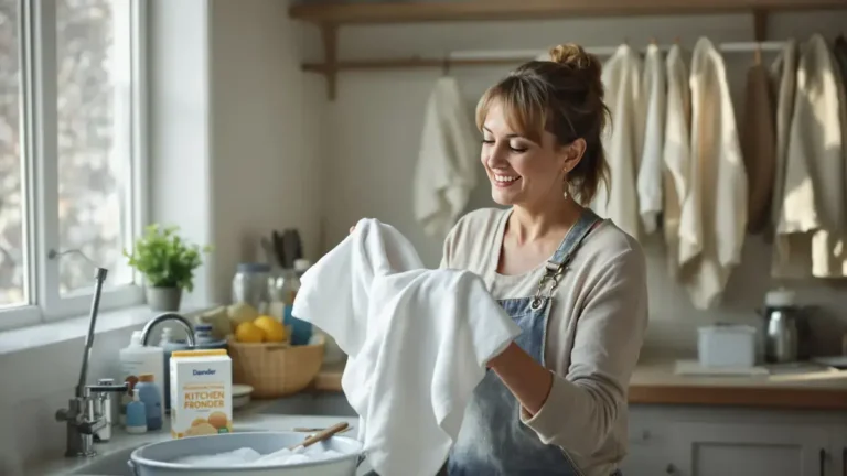 Dit onbekende natuurlijke poeder maakt vergeelde keukendoeken direct weer schoon en voorkomt onnodige verspilling