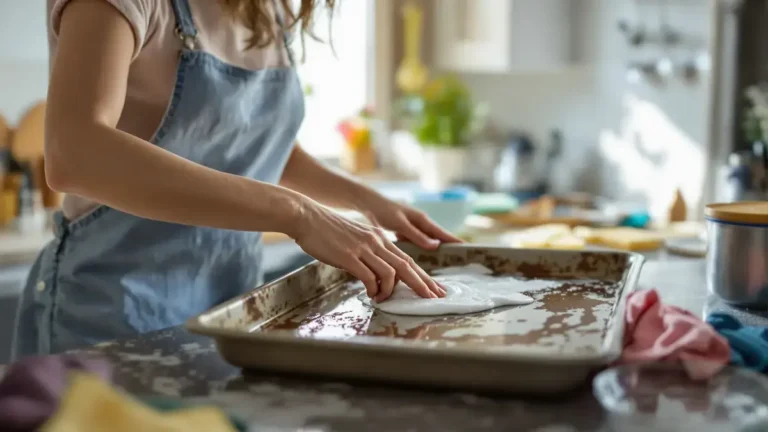 Met deze onderhoudstip krijgt u een sterk vervuilde bakplaat moeiteloos weer schoon
