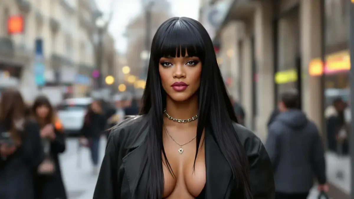 Rihanna’s grafische pony in Parijs zet de haartendensen die velen onderschatten voor 2026 op zijn kop