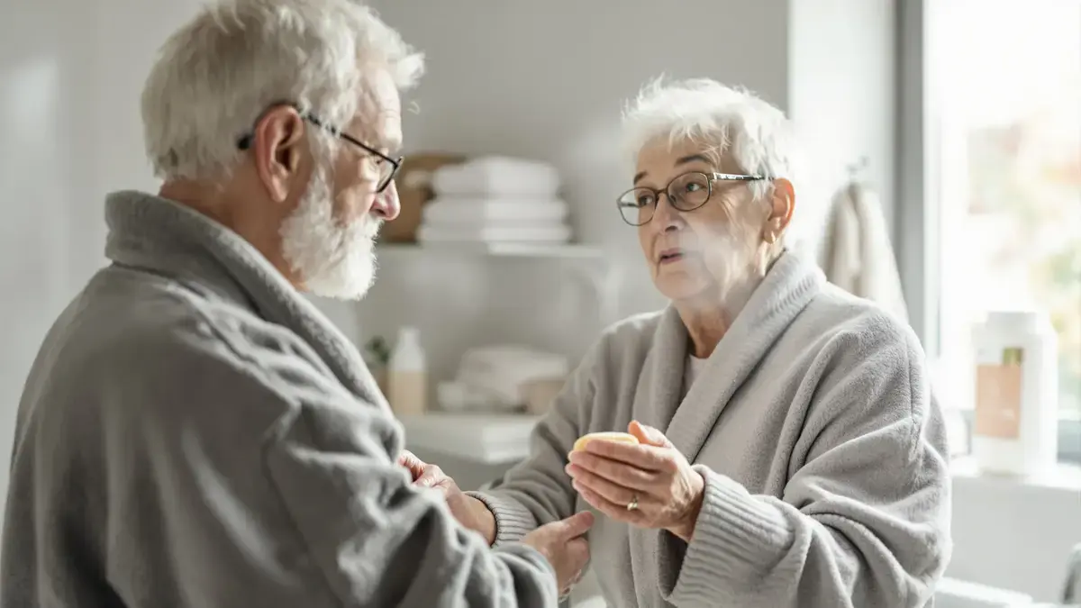 Steeds meer senioren laten een hygiëneproduct onder de douche achterwege en negeren de gevolgen voor hun huid