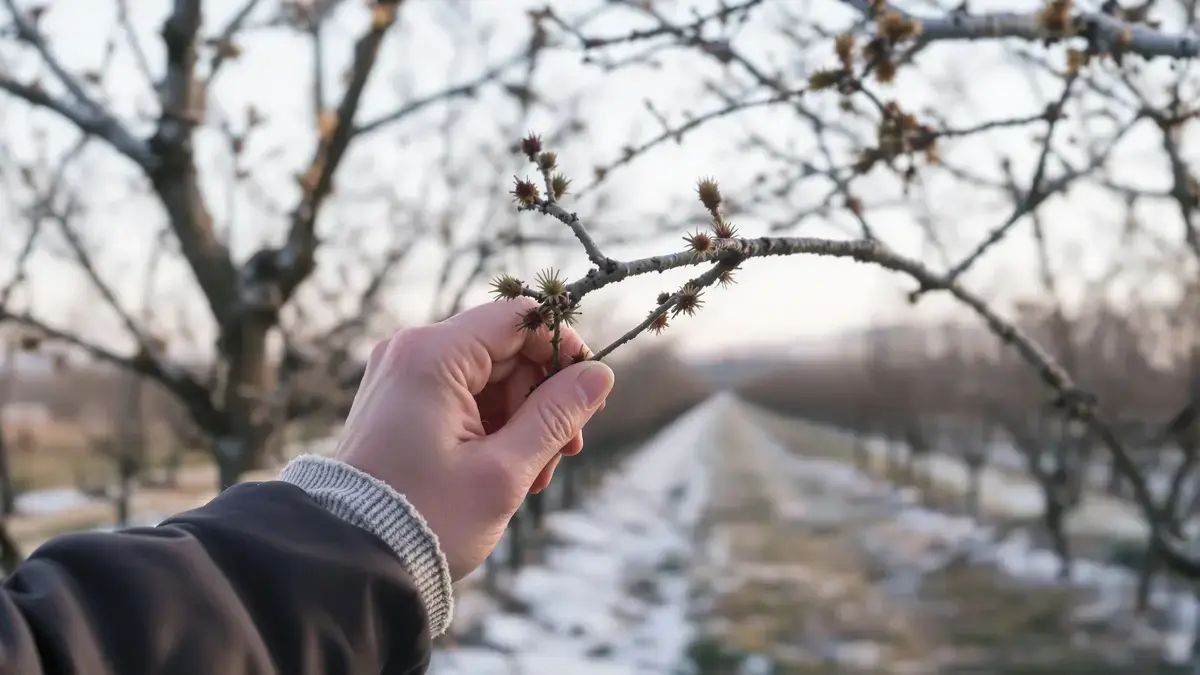 Dit subtiele teken op het hout van appelbomen, vaak over het hoofd gezien, duidt op een veel minder rijke oogst dan men in de winter verwacht