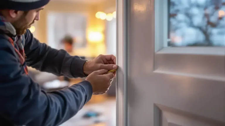 Het verbeteren van de isolatie van uw voordeur zorgt ervoor dat de warmte in uw huis blijft