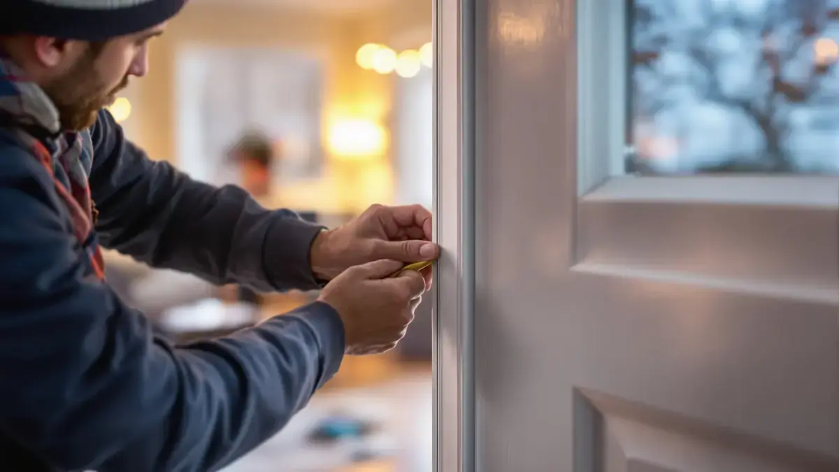 Het verbeteren van de isolatie van uw voordeur zorgt ervoor dat de warmte in uw huis blijft