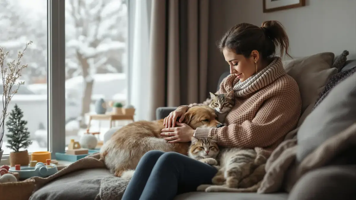 De winter verstoort het leven van onze honden en katten een vaak genegeerde en onderschatte stress bij dieren
