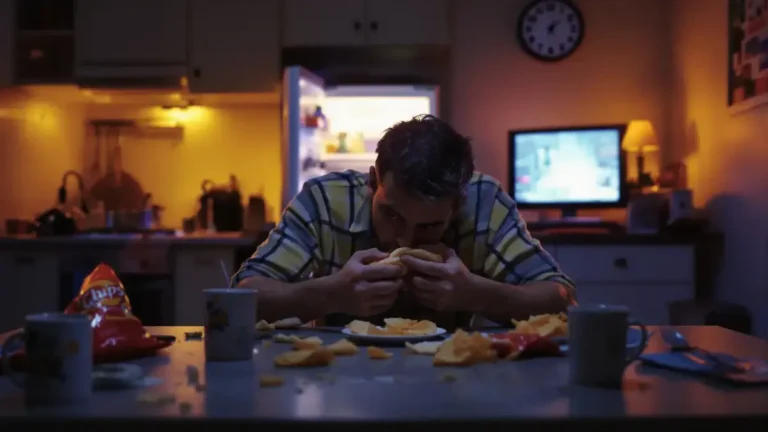 Deskundigen zijn het erover eens: laat op de avond eten brengt risico’s met zich mee omdat het gewichtstoename bevordert en de slaap verstoort vaak zonder dat men het beseft