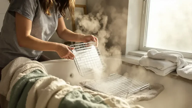 Met deze badkamertruc maak je je ovenroosters in 30 minuten brandschoon zonder schrobben of agressieve middelen