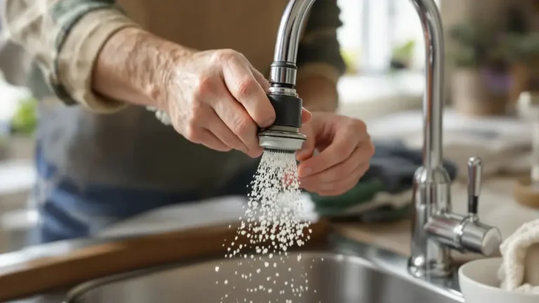 Deze eenvoudige handeling ontstopt een verstopte kraan en herstelt een optimale straal zonder gereedschapskist