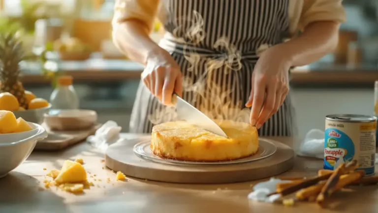 Dit geheime ingrediënt maakt deze ananascake smeuïg en is gemakkelijk zonder moeite te bereiden