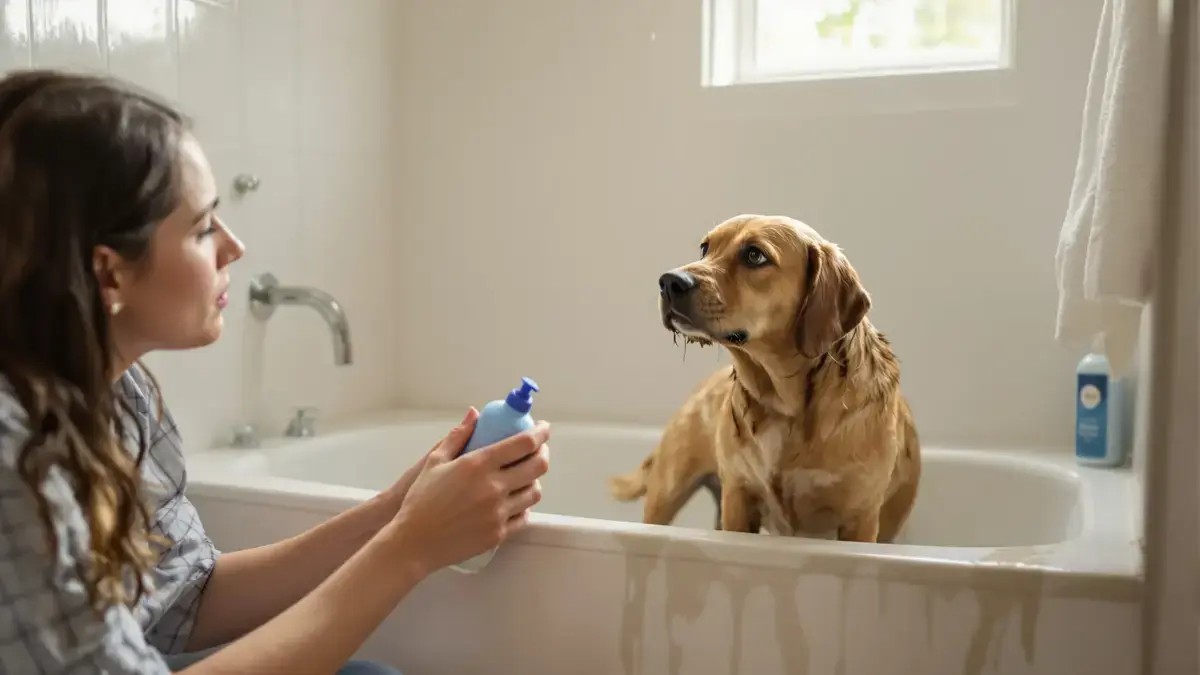 Deskundigen zijn het erover eens: een hond wassen met afwasmiddel of mensenshampoo is niet zonder risico, dit kan zijn huid schaden en zijn evenwicht verstoren