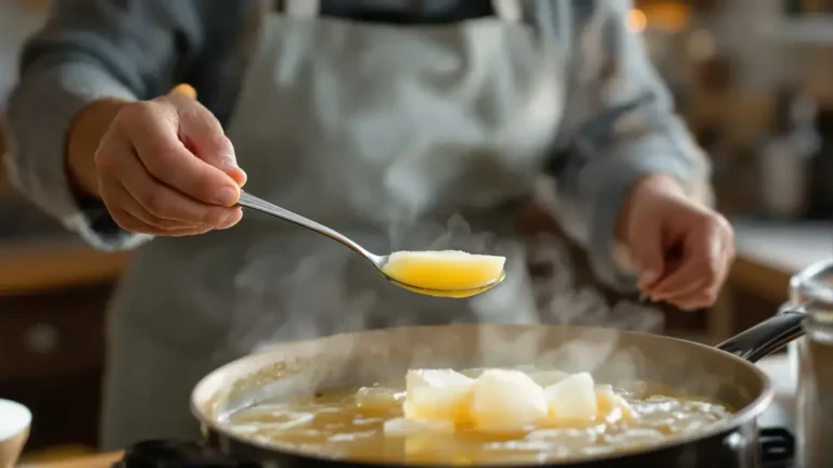 Met de ijstruc verwijder je moeiteloos vet uit een saus dankzij een handige oma-tip