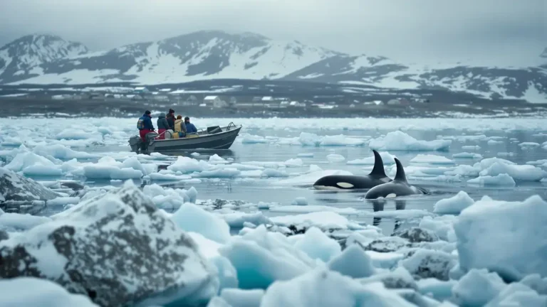Deskundigen zijn het eens: het onderschatte gevaar van orka’s die de smeltende ijskappen van Groenland naderen verstoort het ecosysteem, een vaak genegeerd risico