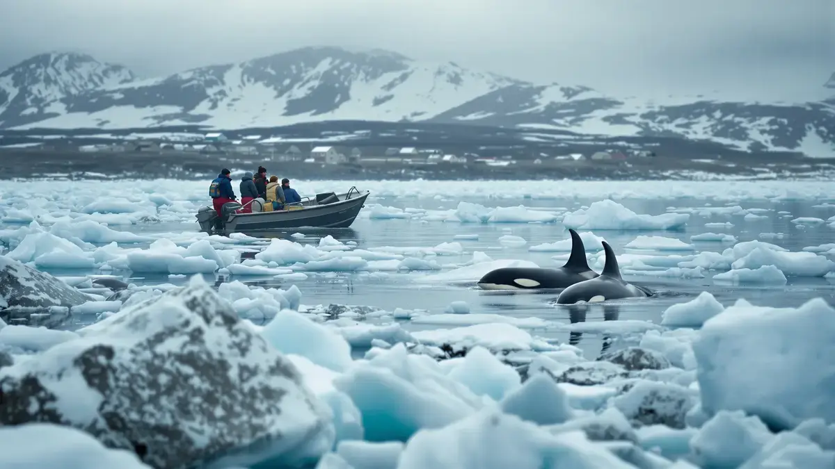 Deskundigen zijn het eens: het onderschatte gevaar van orka’s die de smeltende ijskappen van Groenland naderen verstoort het ecosysteem, een vaak genegeerd risico