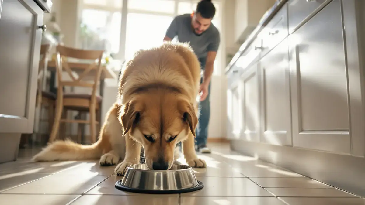 Terugschakelen naar een voerbak op de grond kan onbekende risico’s voor uw grote hond voorkomen