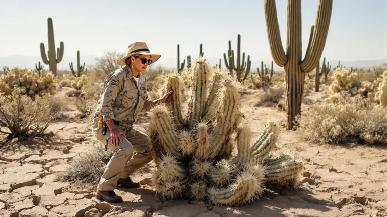 Het weer in de Amerikaanse woestijn bereikt onverwachte extremen en bedreigt zelfs de onverwoestbare cactussen